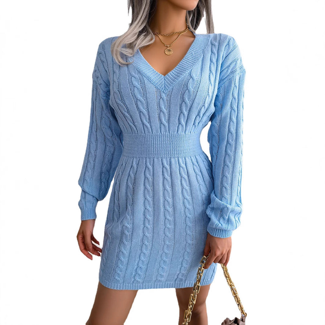 Robe pull torsadée