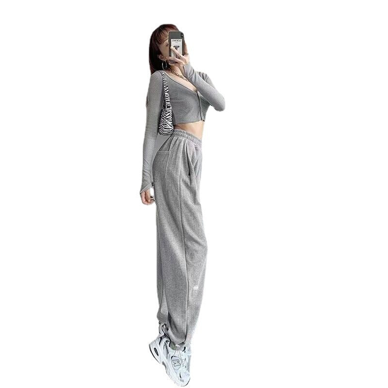 Jogging ample taille haute
