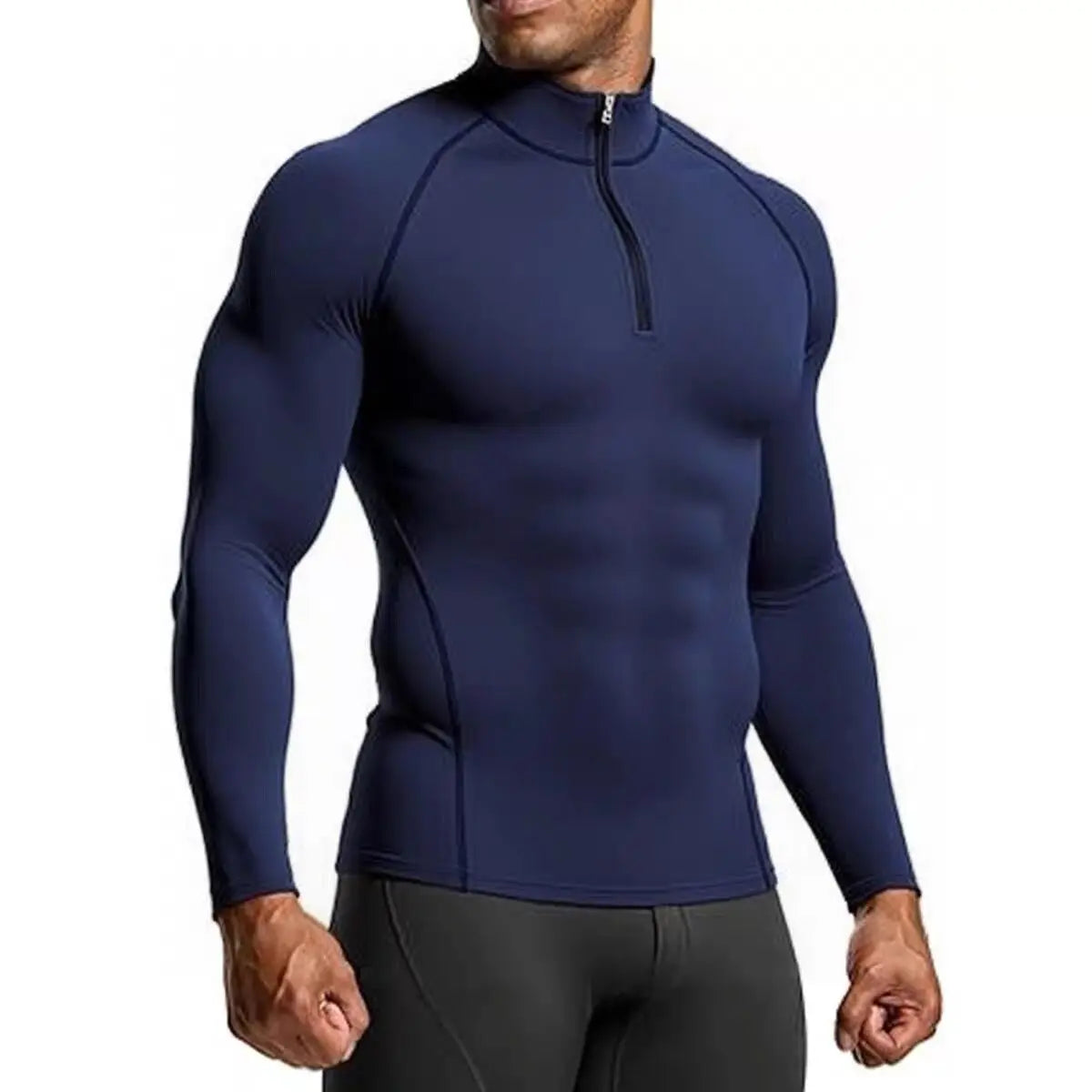 Haut de sport ajusté manches longues