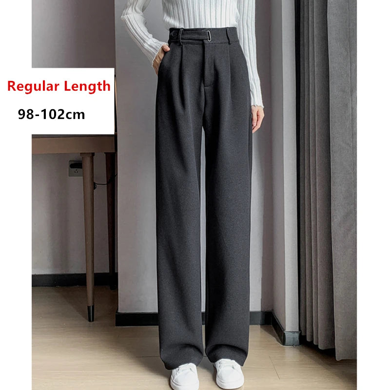 Pantalon large taille élastique