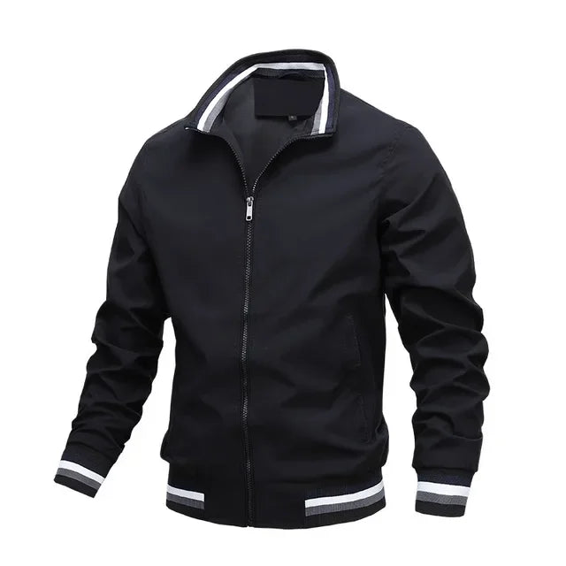 Veste zippée à col montant