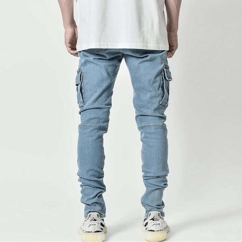 Jean cargo multipoches