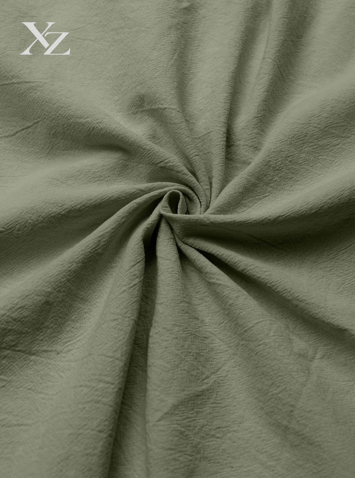 Pantalon droit ample en lin mélangé