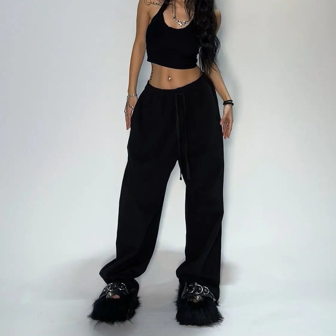Pantalon cargo ample Y2K