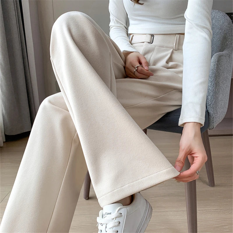 Pantalon large taille élastique