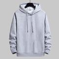 Sweat à capuche uni molletonné