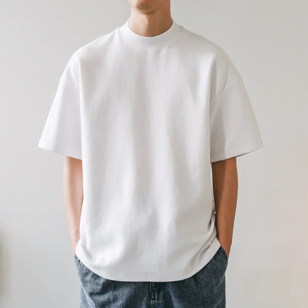 T-shirt épais à col ajusté