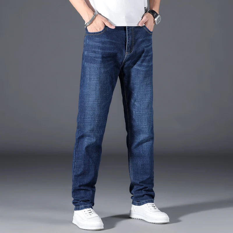 Jean droit extensible grande taille