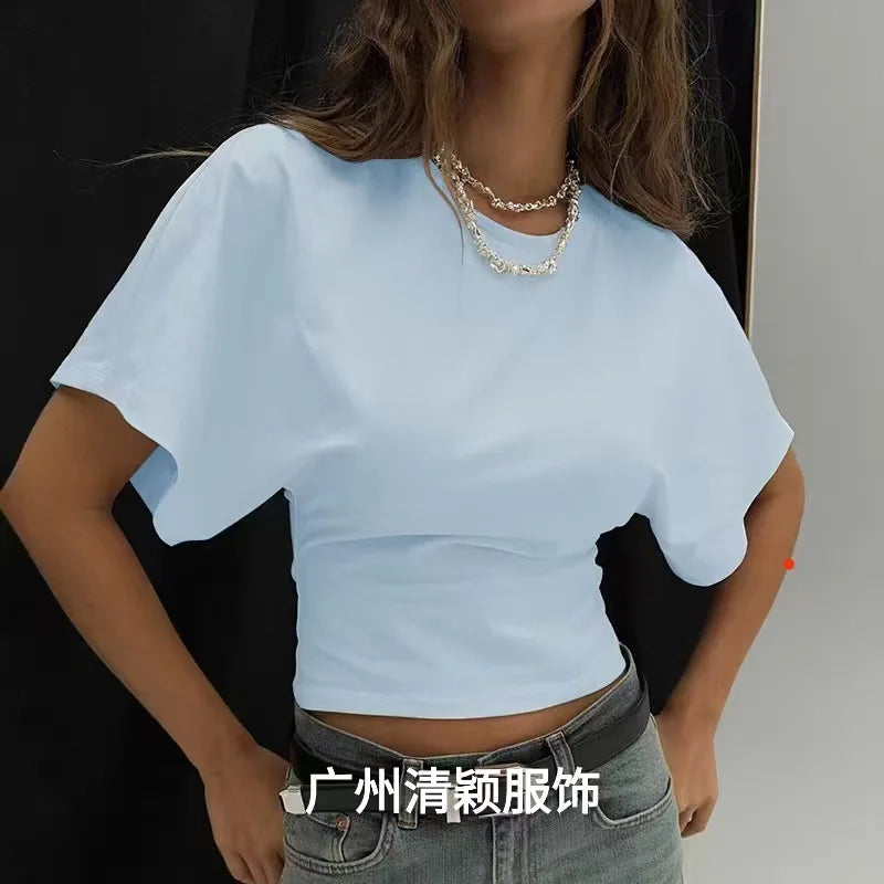 T-shirt ample à taille cintrée