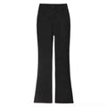 Jean évasé noir taille haute
