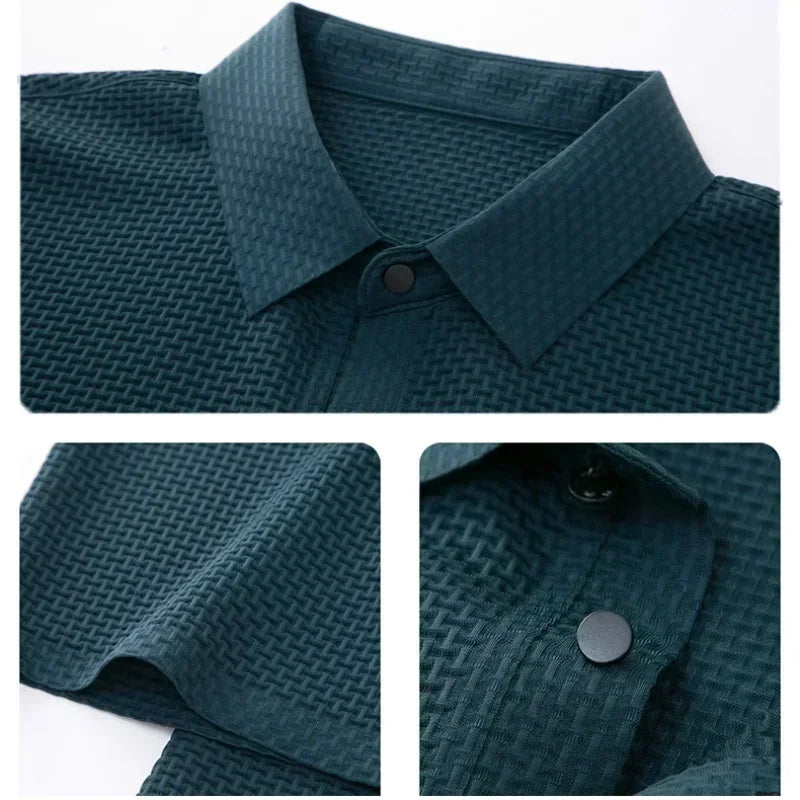 Polo uni en maille légère
