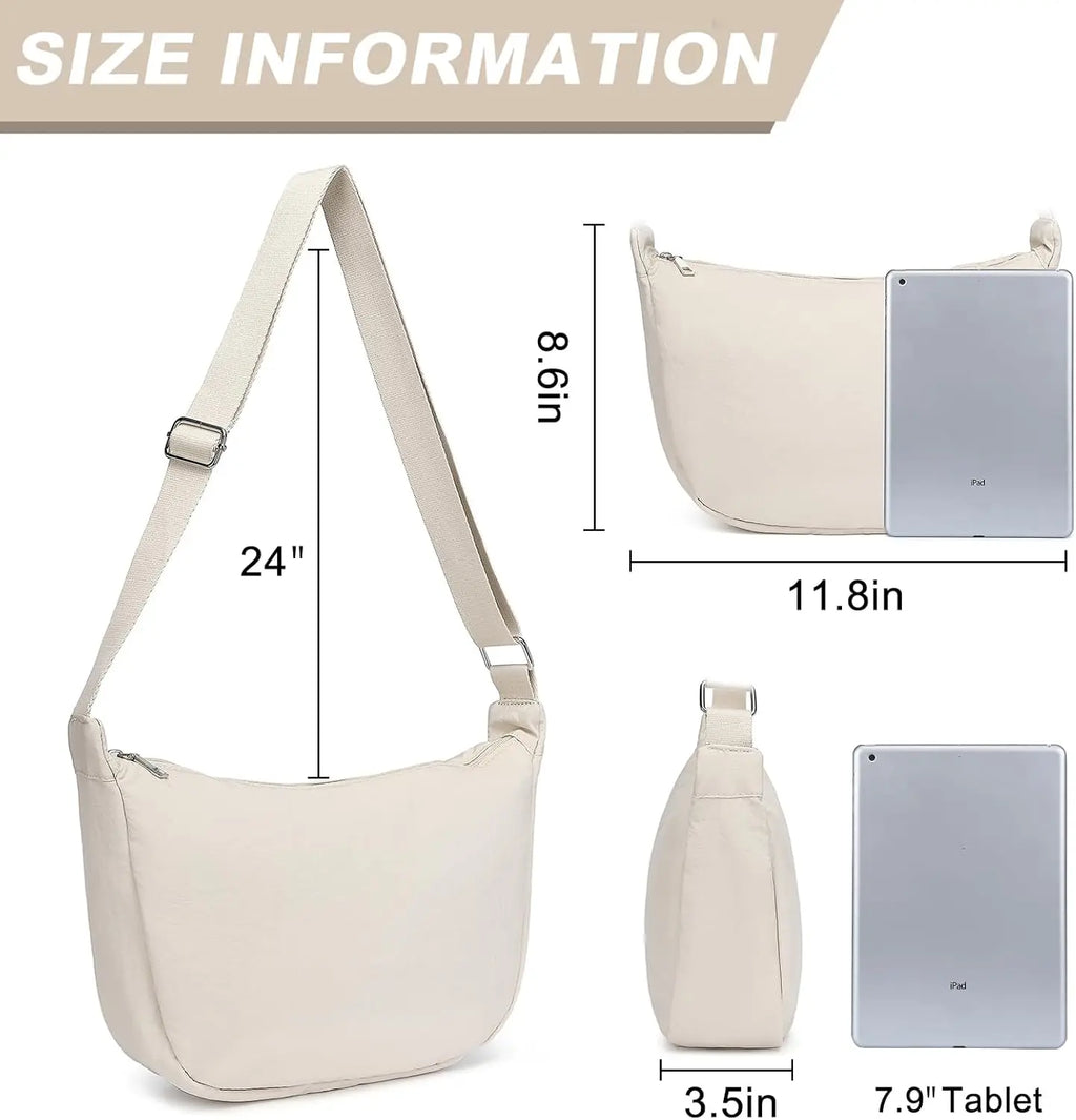 Sac demi-lune en nylon