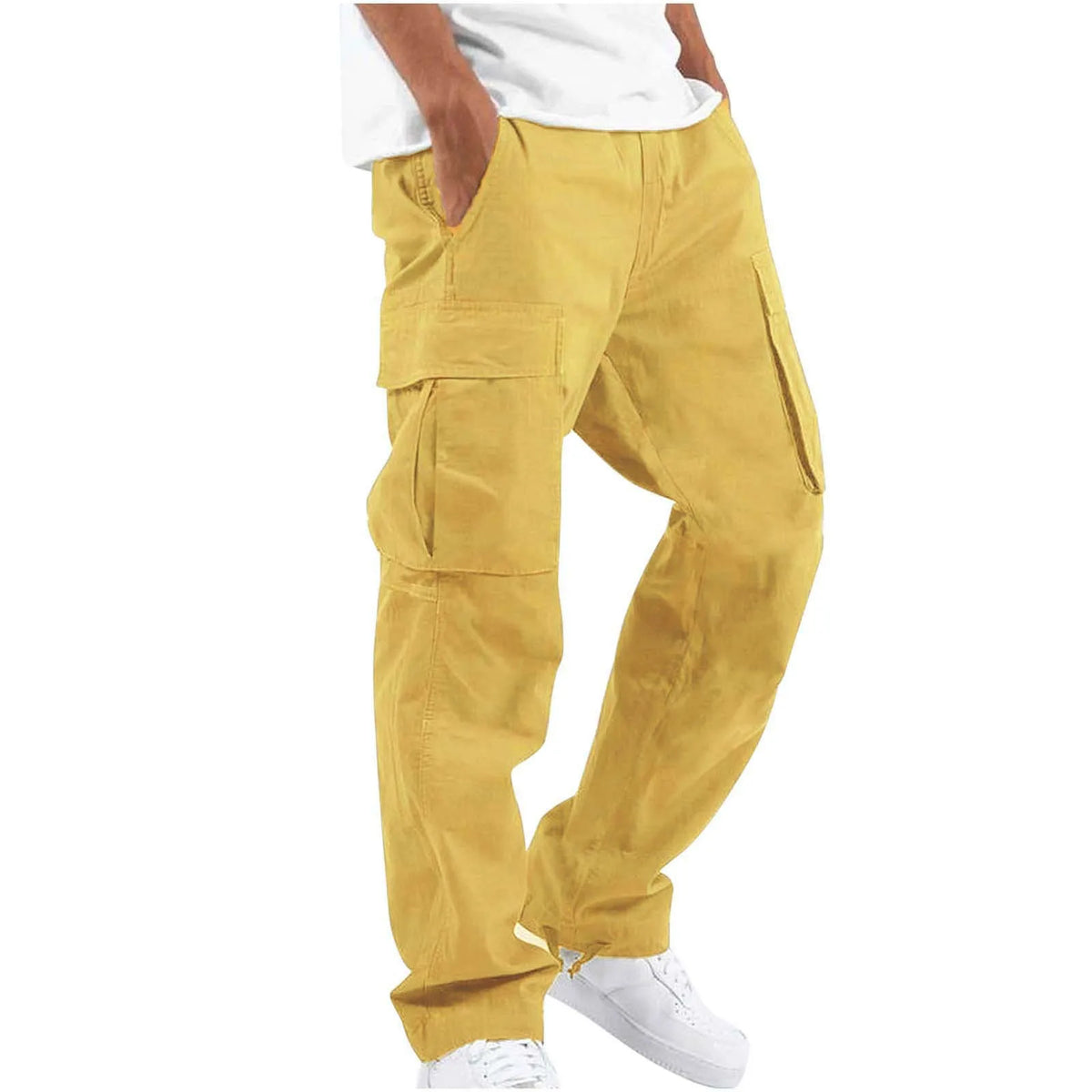 Pantalon cargo ample multipoches