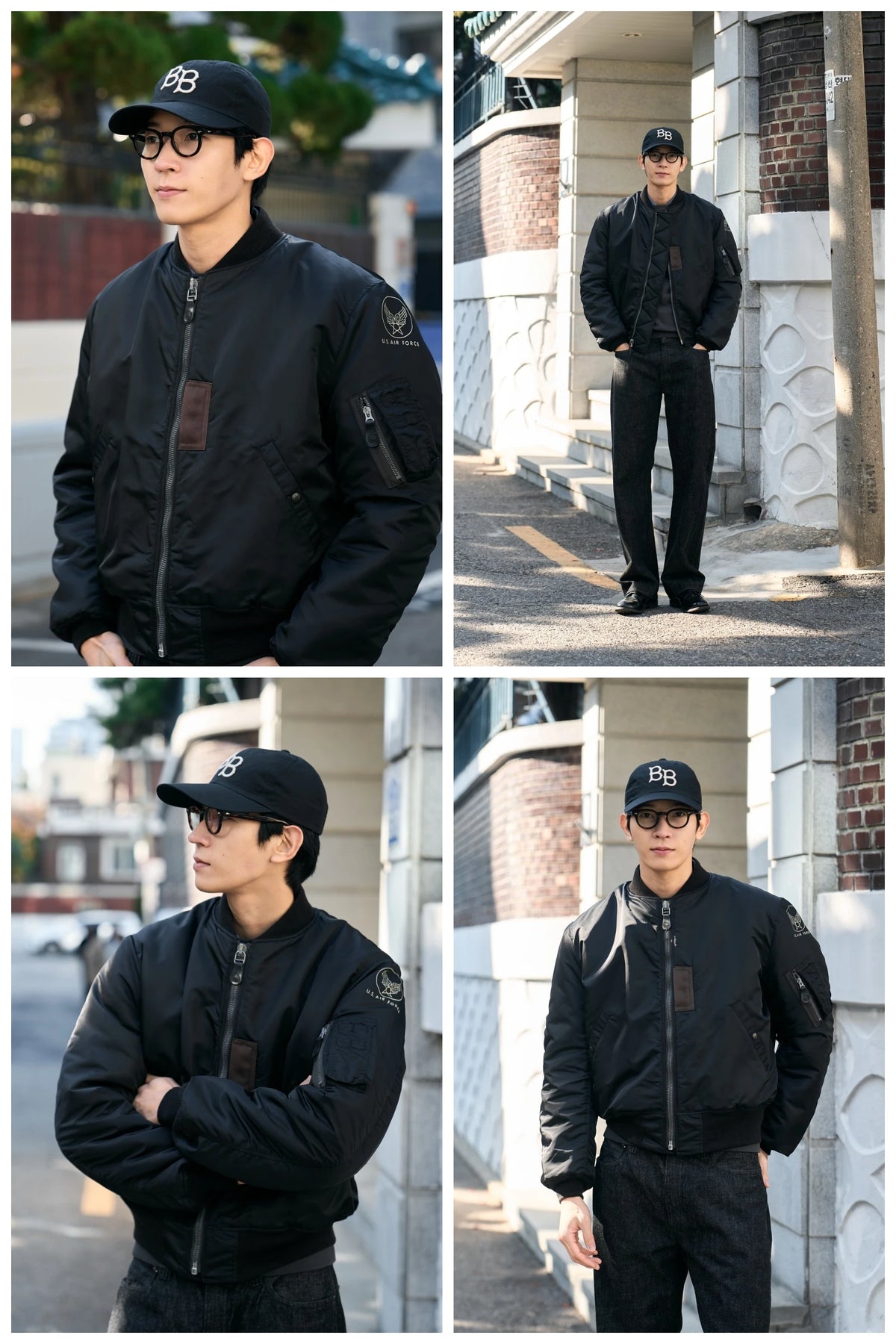Blouson bomber en nylon
