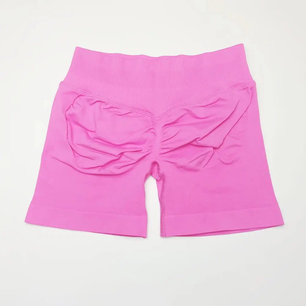 Short de sport côtelé sans coutures