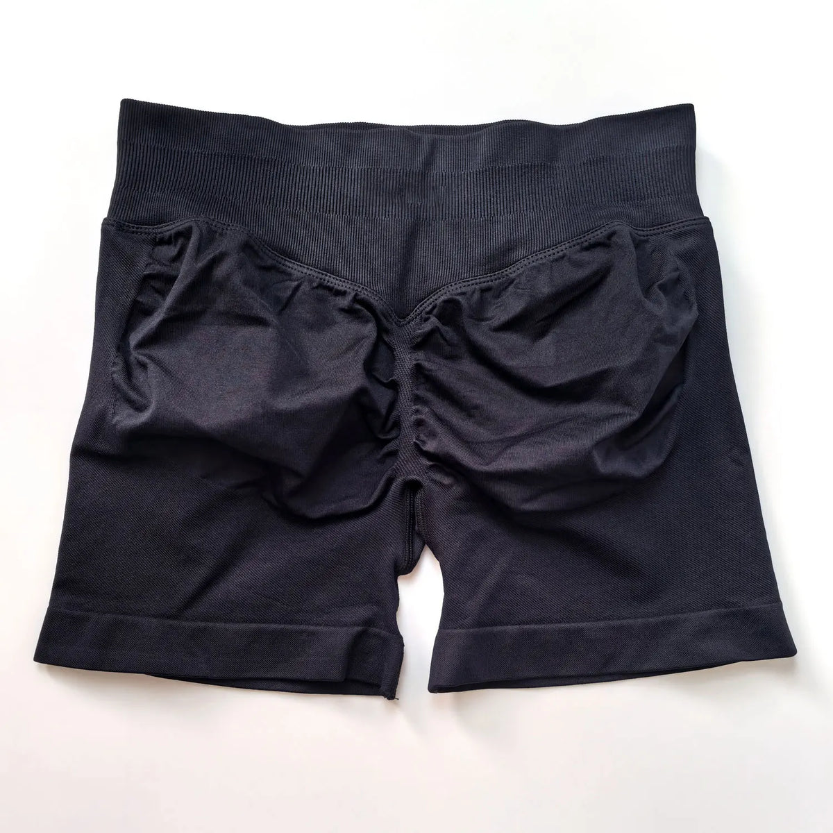 Short de sport côtelé sans coutures