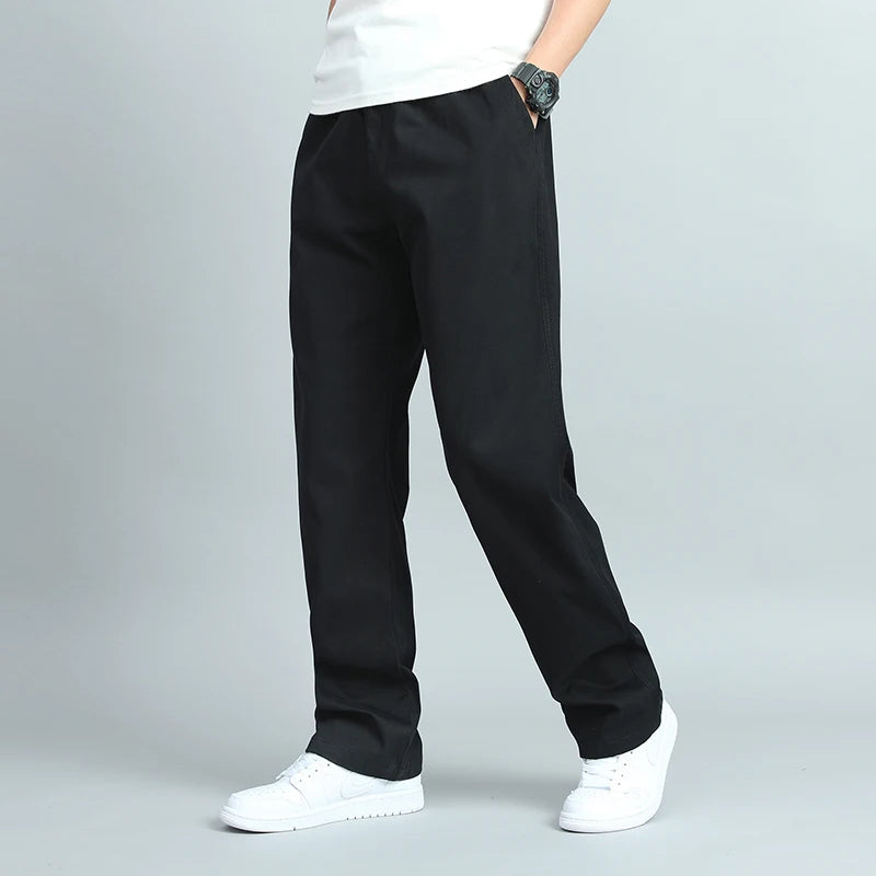 Pantalon droit en coton