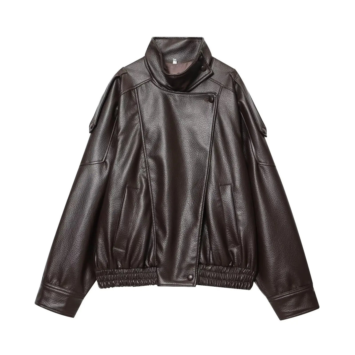 Veste ample effet cuir