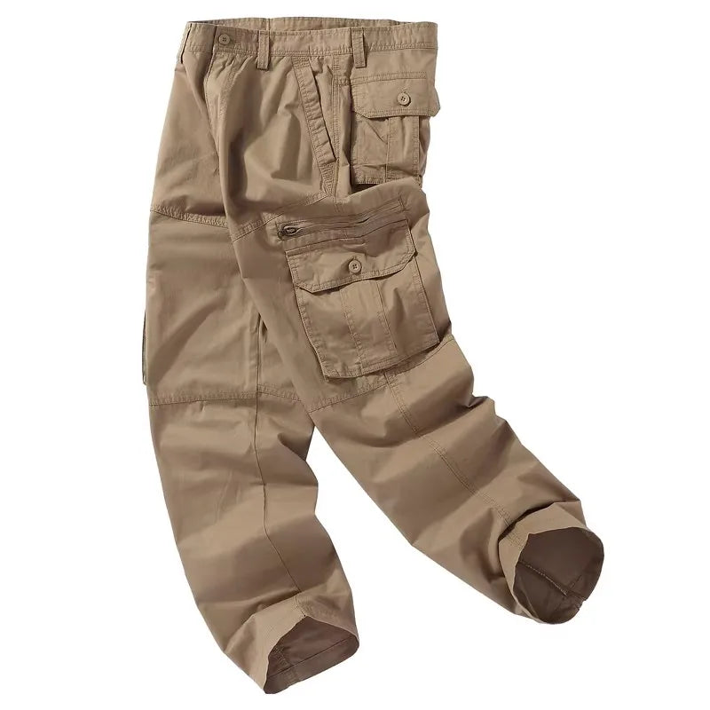Pantalon cargo droit multipoches