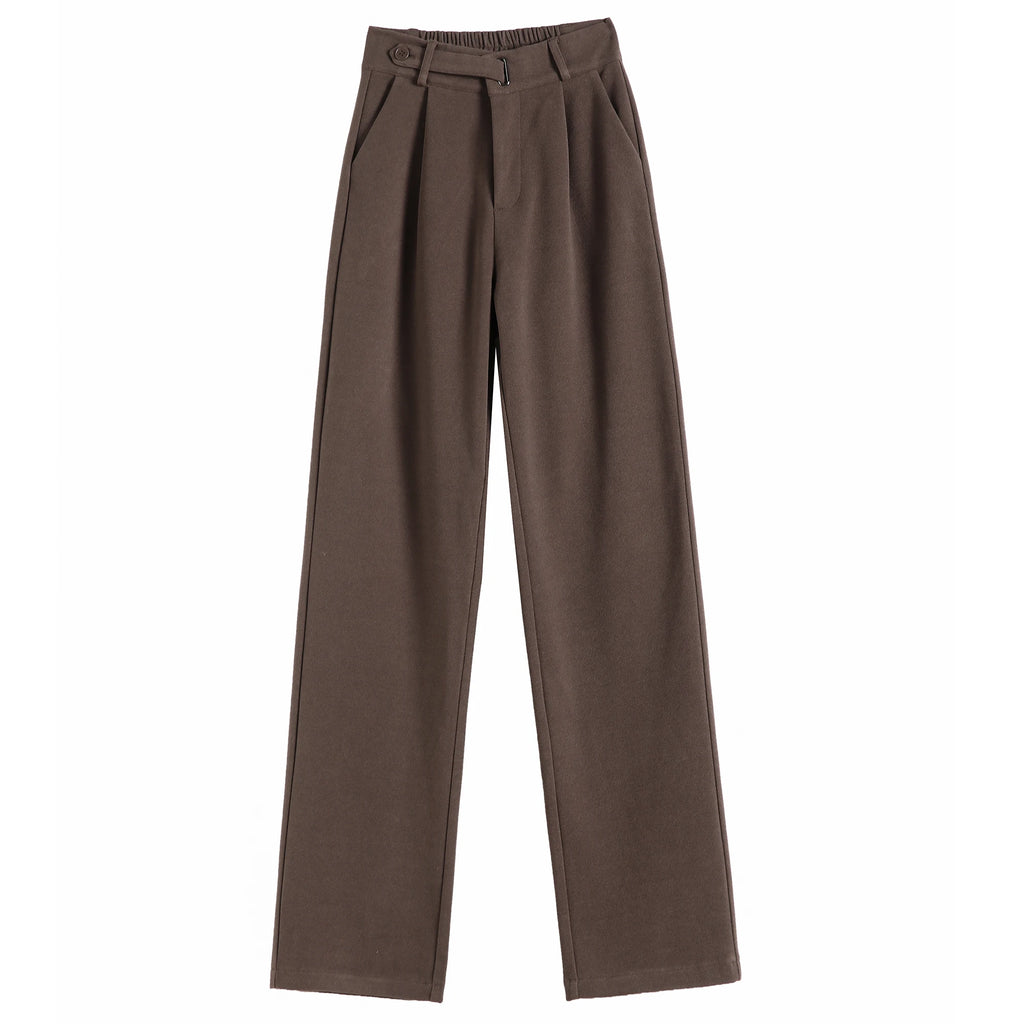 Pantalon large taille élastique