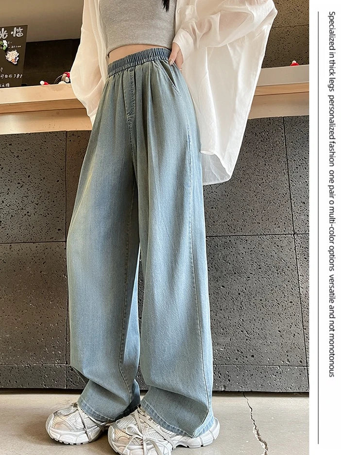Jean ample taille haute