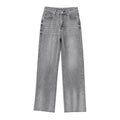 Jean large taille haute cinq poches