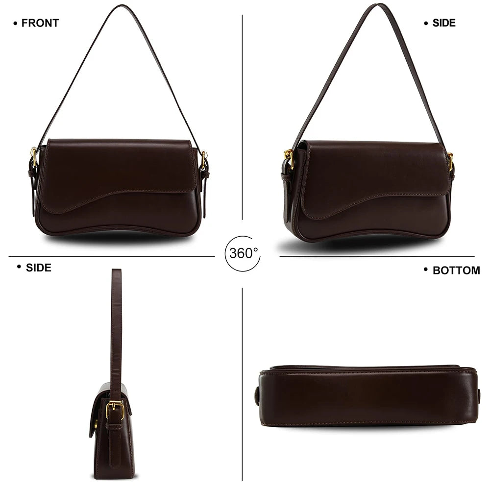Sac baguette verni