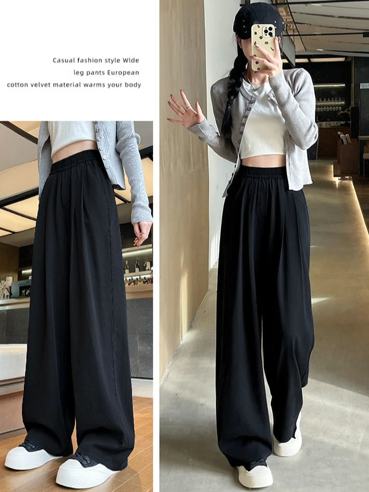 Jean ample taille haute