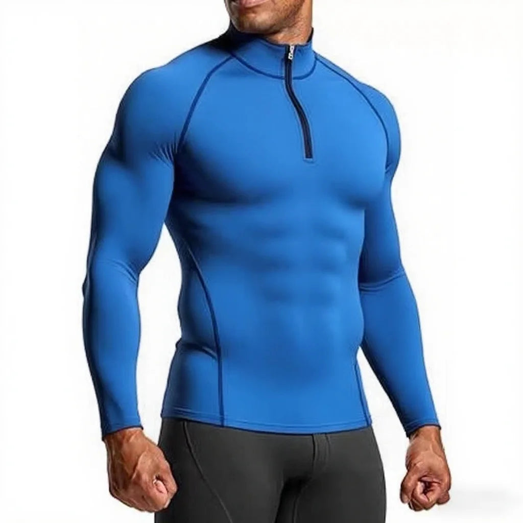 Haut de sport ajusté manches longues