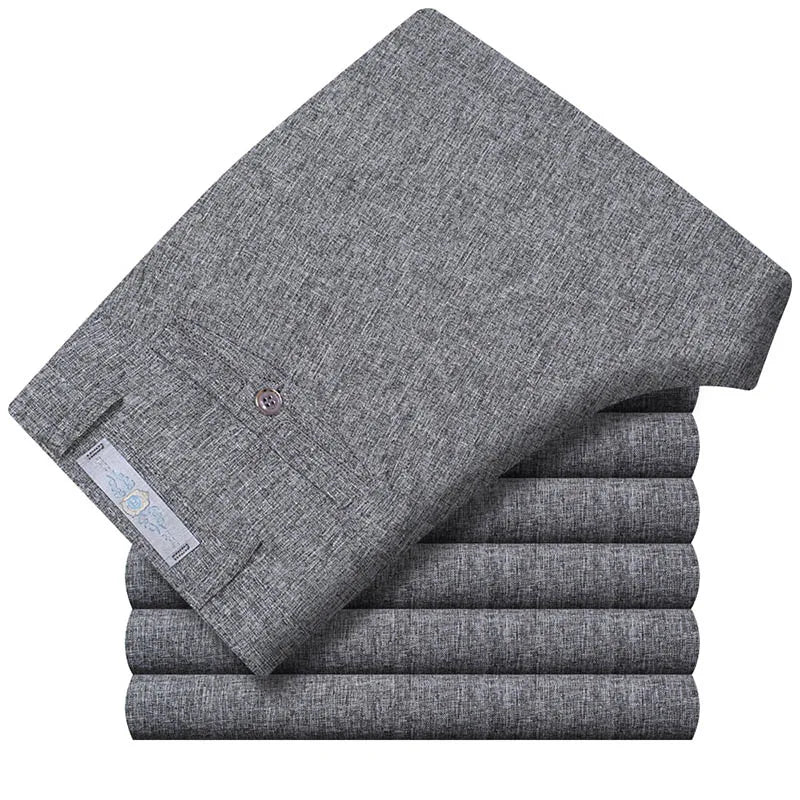 Pantalon droit léger en lin