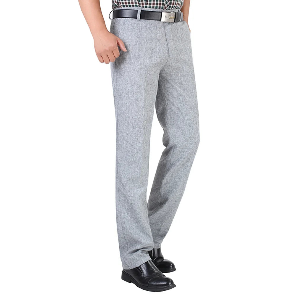 Pantalon droit léger en lin