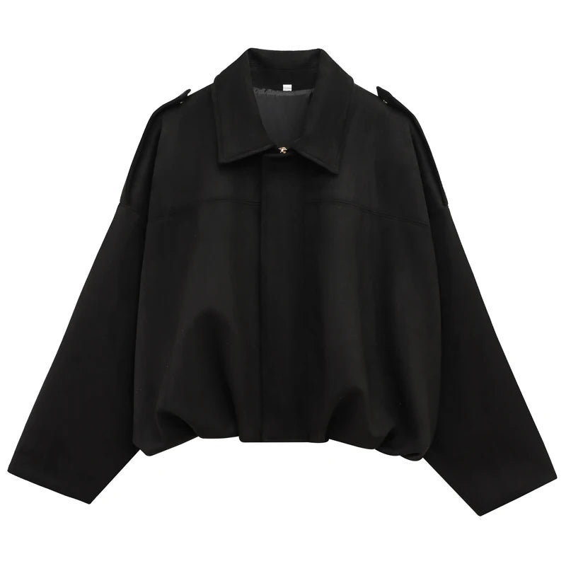 Veste bomber courte effet suédine
