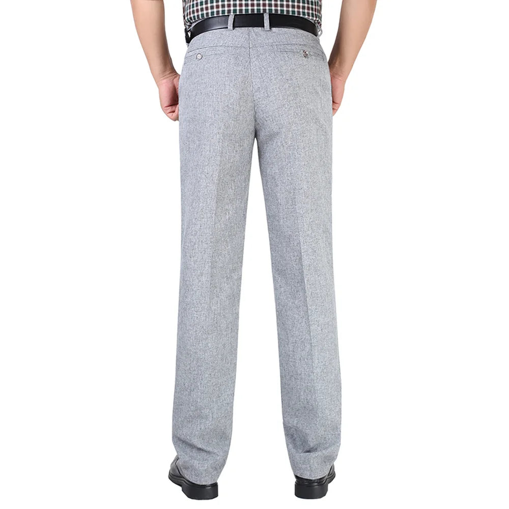 Pantalon droit léger en lin
