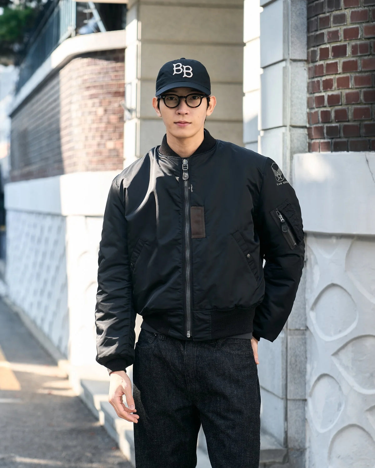 Blouson bomber en nylon