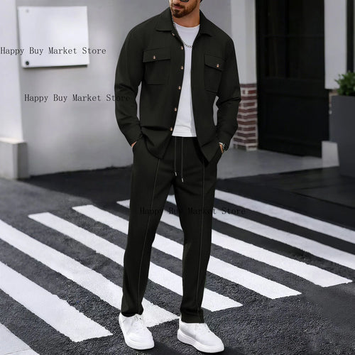 Ensemble gaufré chemise & pantalon