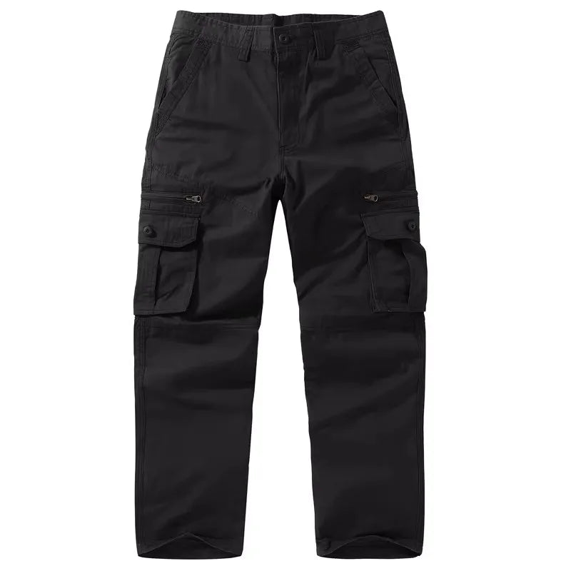 Pantalon cargo droit multipoches