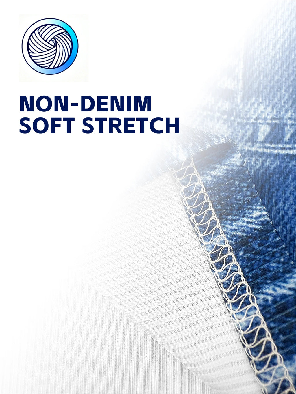 Short extensible effet denim