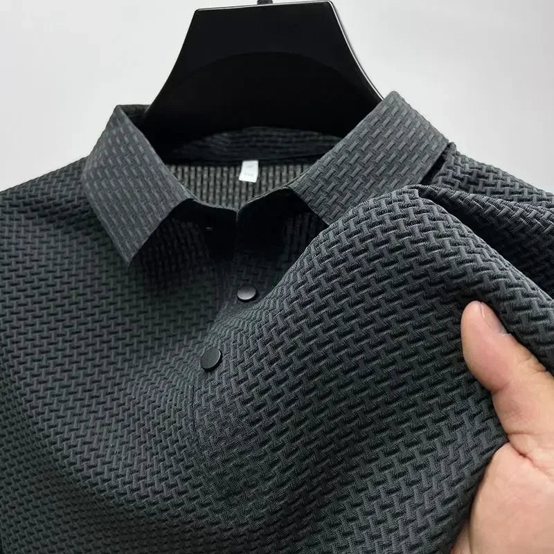 Polo uni en maille légère