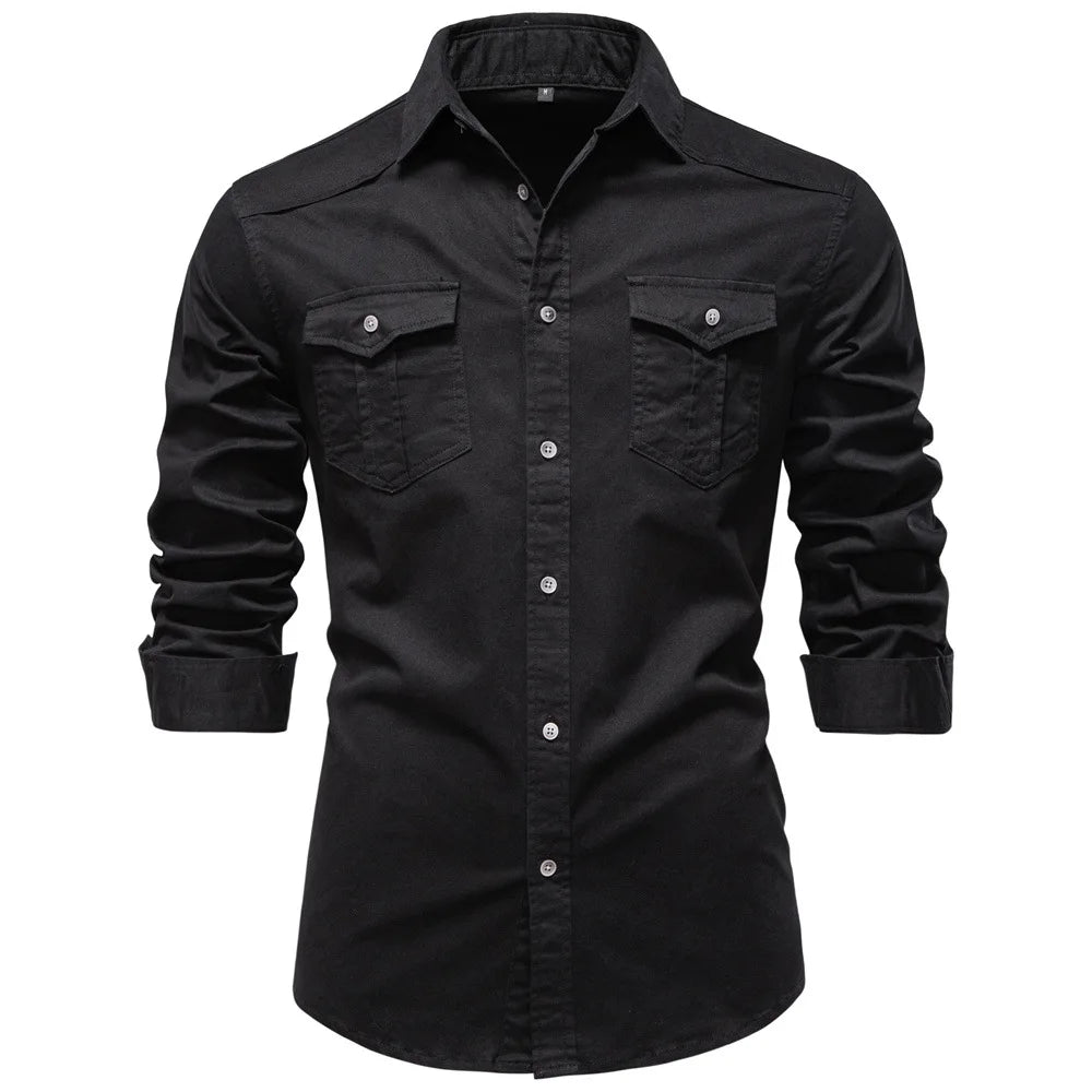 Chemise décontractée à poches