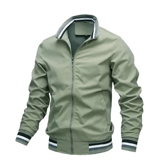 Veste zippée à col montant