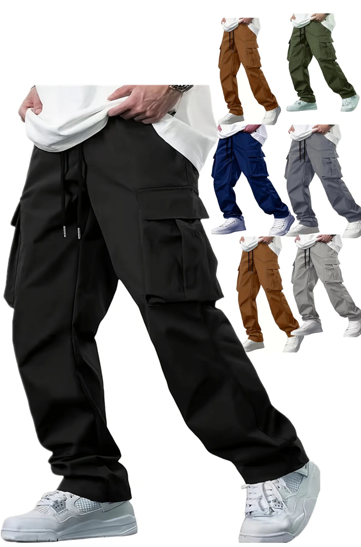 Pantalon cargo multipoches