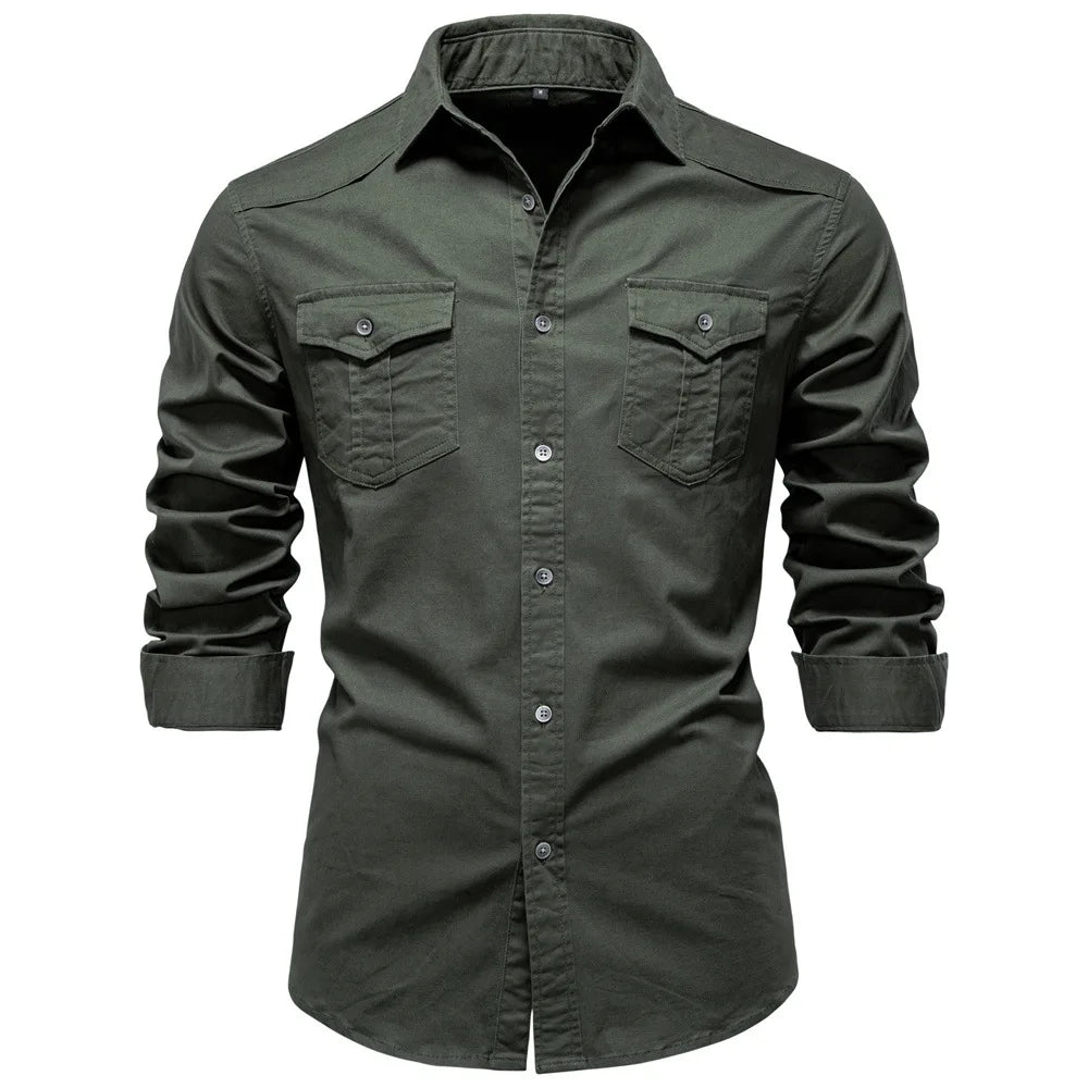 Chemise décontractée à poches