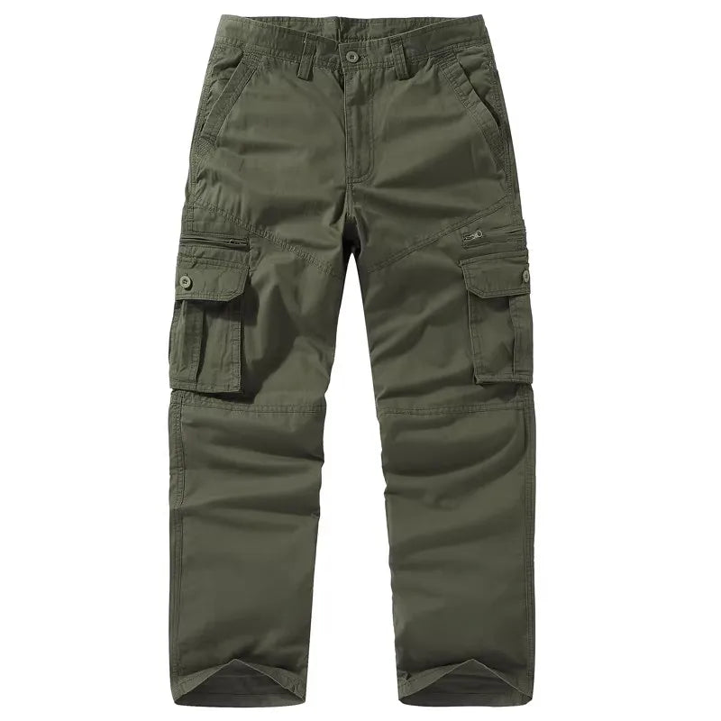 Pantalon cargo droit multipoches