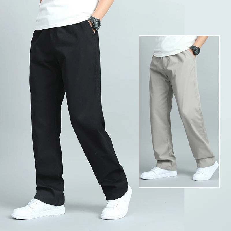 Pantalon droit en coton