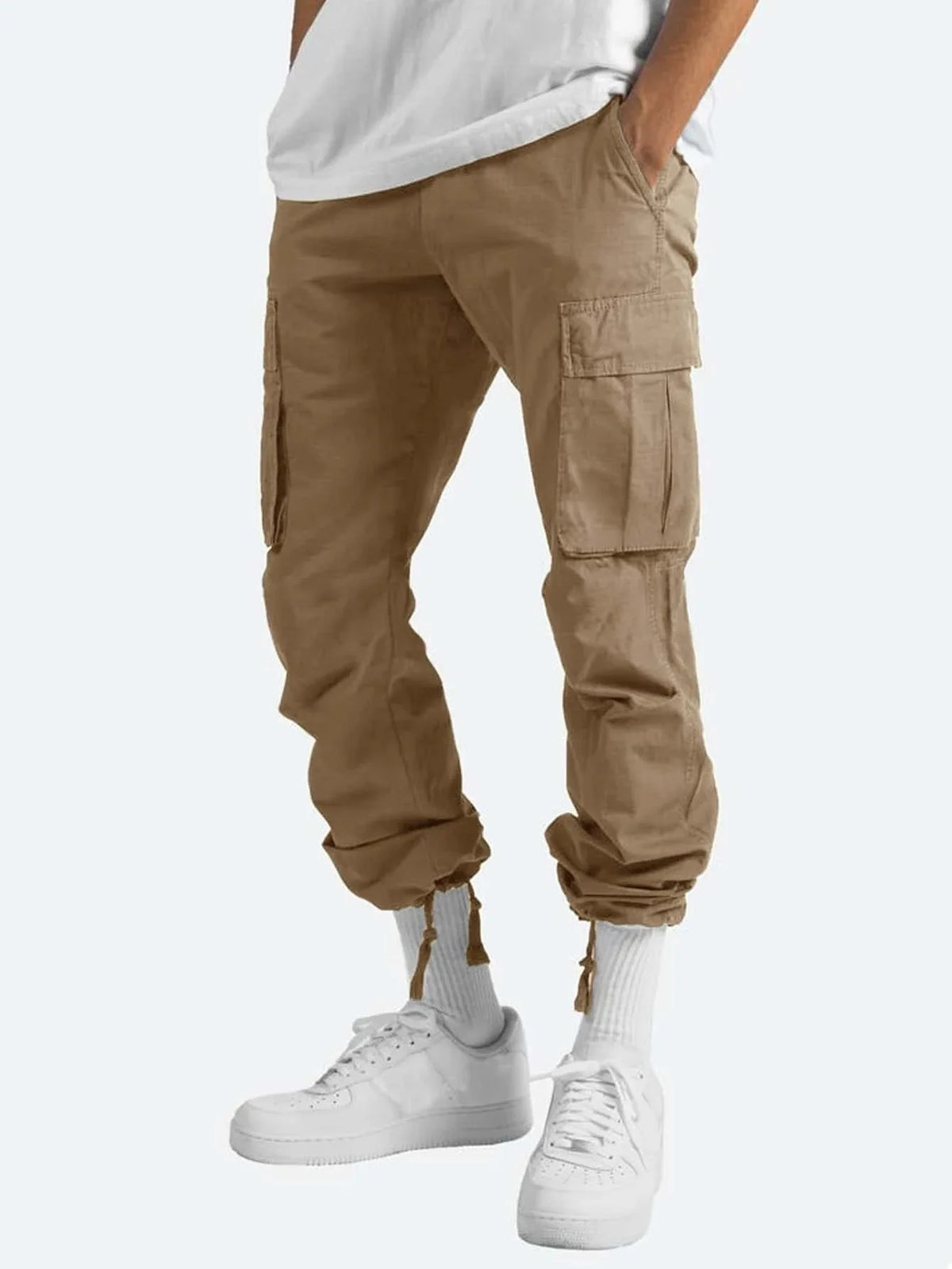 Pantalon cargo ample multipoches