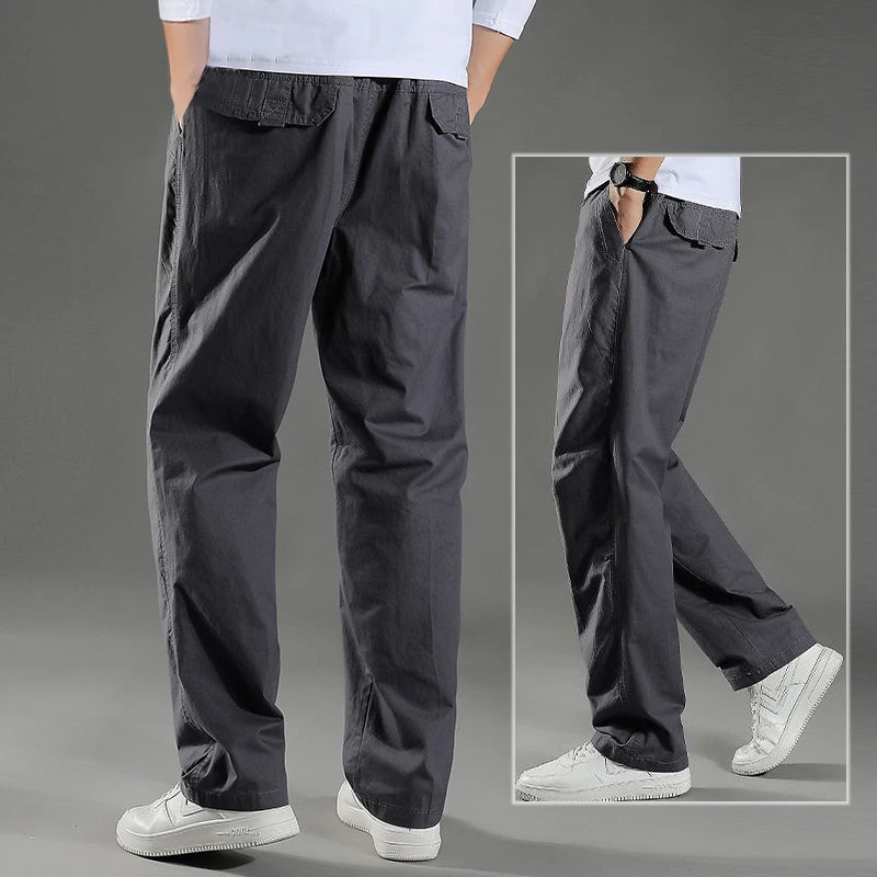 Pantalon cargo ample en coton