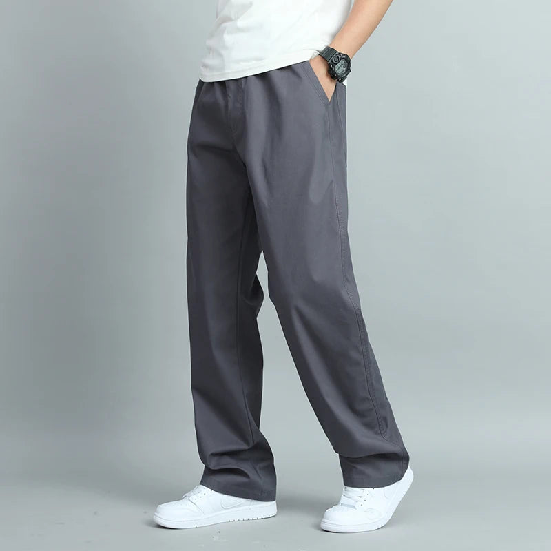 Pantalon droit en coton