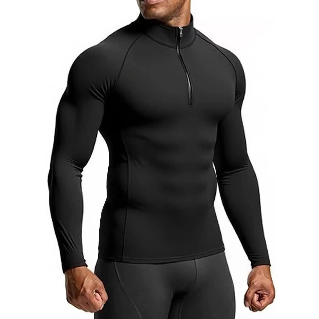 Haut de sport ajusté manches longues