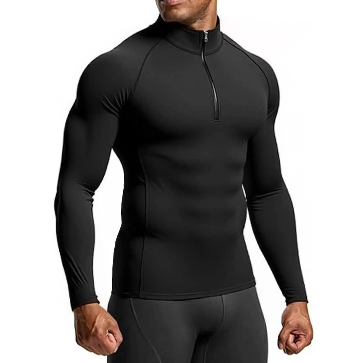 Haut de sport ajusté manches longues