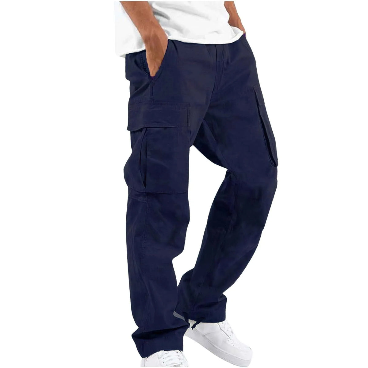 Pantalon cargo ample multipoches